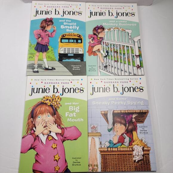 Junie B Jones ~ First Boxed Set Ever! ~ Barbara Park ~ Paperbacks Books 1-4 - Picture 1 of 4